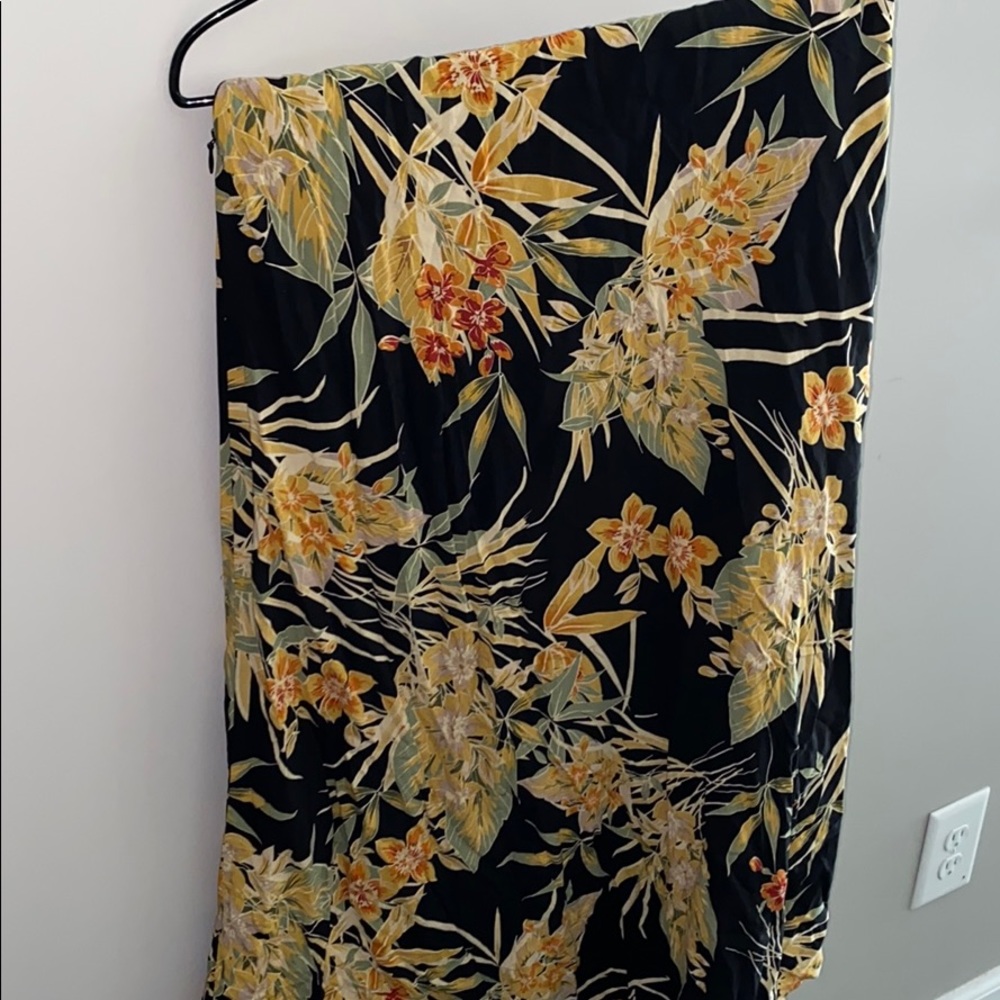 Lulus Hugh Waisted floral skirt